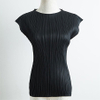 Spring Summer Sleeveless Women Fashion New Solid Color Pleats Casual Slim Free Size Pullover Shirts