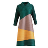 High End Pleated Mother's Dress Spring 2021 New Women's Loose Plus Size A-line Dress