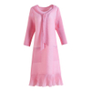 Lady's Loose A-line Fake Two-piece Dress Spring 2021 New Women's Pleated Dress
