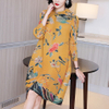 Lady Print Age Reduction Spring 2021 New Loose And Thin Improved Cheongsam Retro Pleated Dress