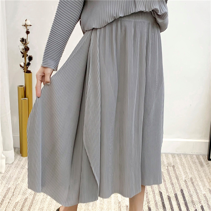 Spring 2020 Women Pleated Fashion New Tidal Jacket Trousers Two Pieces Clothing Set