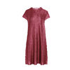 Ruffle Casual Dress Spring Summer Fashion Pleated Short Sleeve Dress