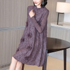 High End Embroidered For Women's Autumn And Winter New Style A-line Pleated Dress