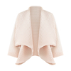 New Handmade Pleated Women's Autumn Loose Bat Sleeve Solid Color Lapel Long Sleeve Coat