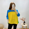 Pleated Top Women's 2021 Summer New Korean Version Large Size Loose And Thin Color Matching T-shirt