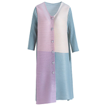 High End Foreign Style Age Reducing Plus Size Pleated Dress Spring Dress