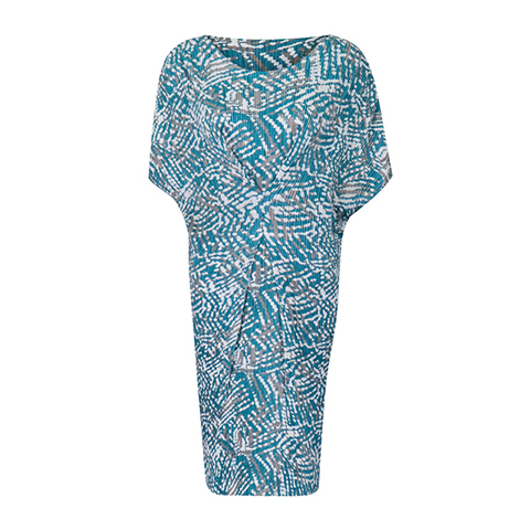 Summer Fashion Japanese Style Sexy Dress Print Midi Pleated Dress