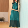 Belly-covering Dress Elegant Qipao-style Chinese Style Pleated National Style Dresses