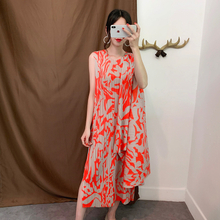 Autumn Women Pleated Dress Fashion New Tidal Big Size Dress