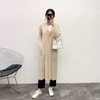 Pleated Windbreaker Autumn And Winter 2019 New Style Apricot Long Windbreaker Women's Coat