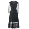 Spring 2020 Fashion New Lace Large Dress New Women's Slim Pleated Dress