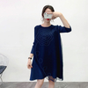 Fashionable Pleated Printed Dress Spring 2020 New Women's Loose Large Pleats Dress