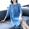 Women Pleated Fashion New Tidal Dress Big Size Loose Dress