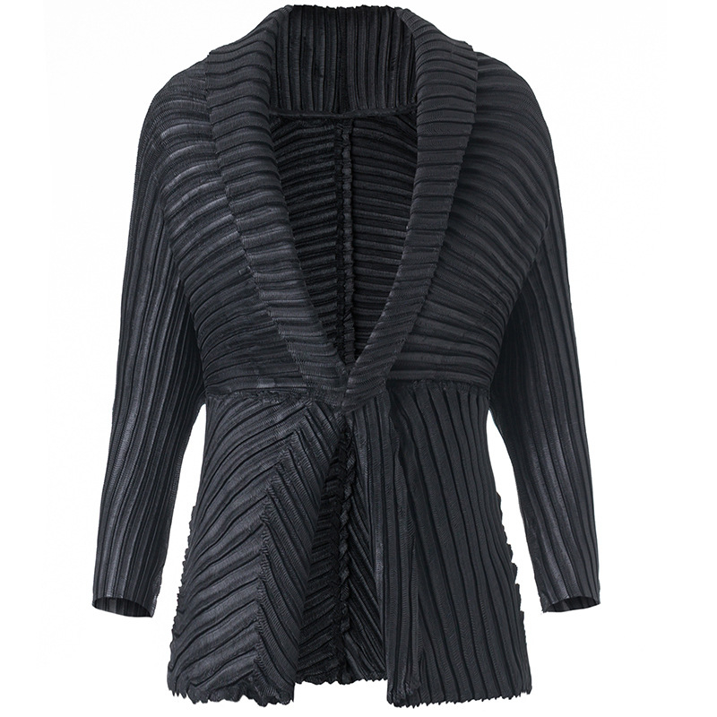 Women Pleated Fashion New Tidal Popular Tops Jacket Coats