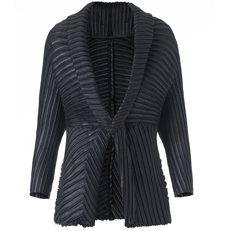 Women Pleated Fashion New Tidal Popular Tops Jacket Coats