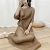 Ruffled Dress Irregular Women Pleated Long Dress Fashion New Loose Big Size Dress