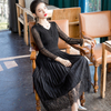 Spring Trend 2020 Slim Large Dress New Style Lace Based Pleated Dress