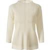 New Pleated Women's Solid Color Simple Round Neck Bottomed Pullover Long Sleeve Top
