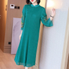 Chinese Style Retro Modified Dress Spring 2021 New Women's Long Temperament Mother Dress