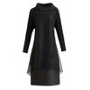 Pleated High-end Foreign Style Dress Spring Dress New Women's Loose Plus Size Pleated Dress