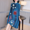 Chinese Style Retro Modified Cheongsam Dress Spring 2021 New Women's Loose Printed Dress