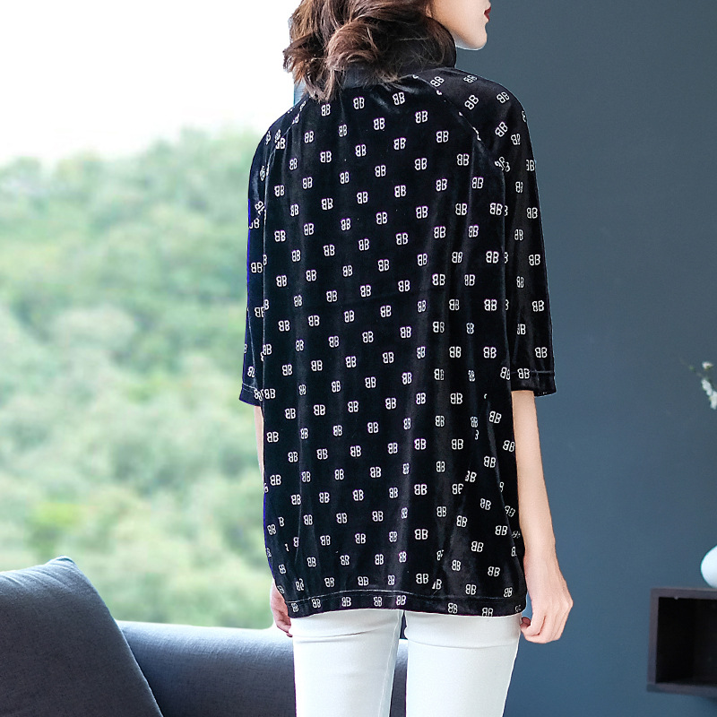 Winter Autumn Women Fashion New Shirts Pullover Tops High-end Garments