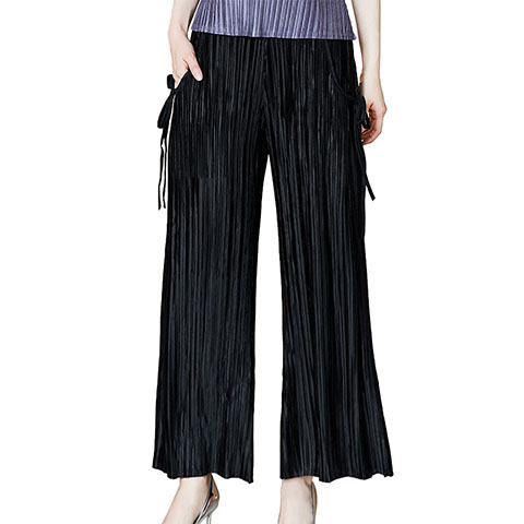2021 Women's Casual Wide Leg Pants Pleated Pants