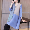 High End Foreign Style Age Reducing Plus Size Pleated Dress Spring Dress
