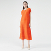 New Fashion New Dot Print Dress Midi Pleated Dress