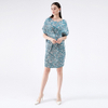 Summer Fashion Japanese Style Sexy Dress Print Midi Pleated Dress