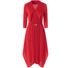 Spring 2020 New Women's Red Large Pleated Dress Fashion Popular Dress