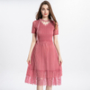 Women Dress Fine Summer Elegant Pleated Fashion New Popular Lace Dress