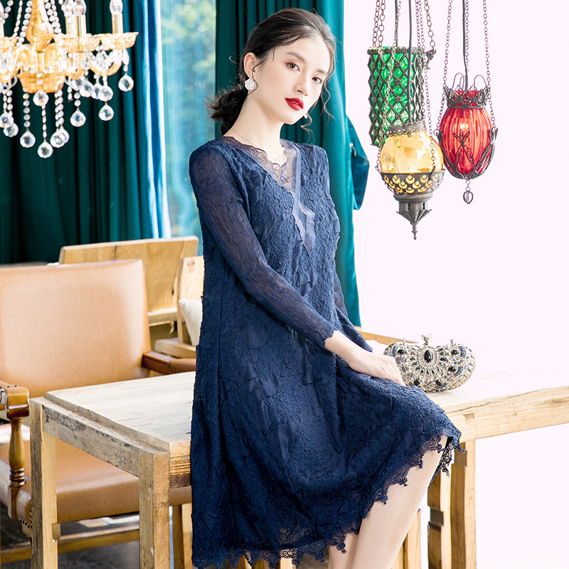 Women Fashion New Belly Covering Dress 2020 Spring New Loose Big Size Dress