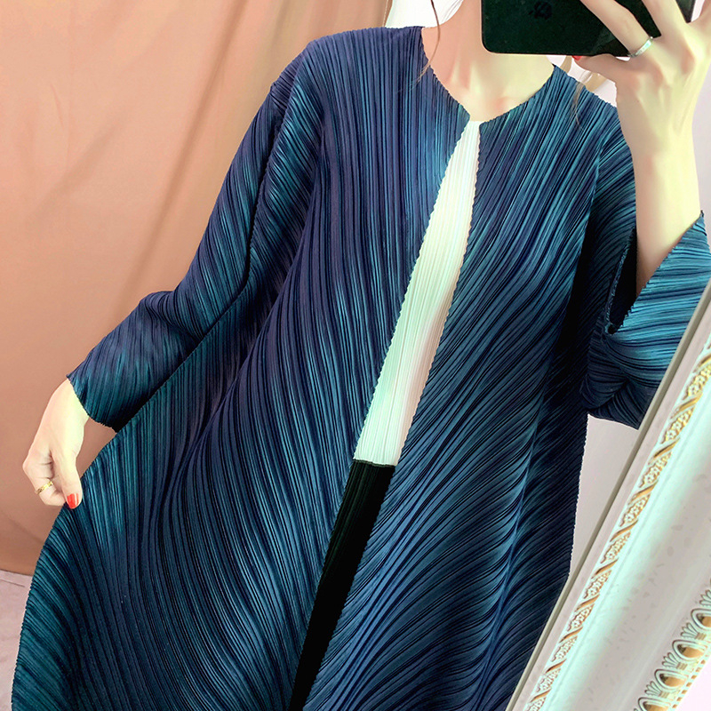 Winter Autumn Women Pleated Fashion New Tidal Big Size Loose Popular Jacket Coat