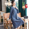 Middle Aged Retro Long Sleeve Dress 2020 Spring Heart New Loose Dress