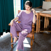Women Large Two Piece Clothing Sets 2020 Spring New Bat Sleeve T-shirt Loose Wide Leg Pants