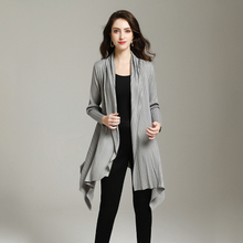 Spring Women Pleated Fashion New Solid Simple Big Size Comfortable Jacket Coat Tops