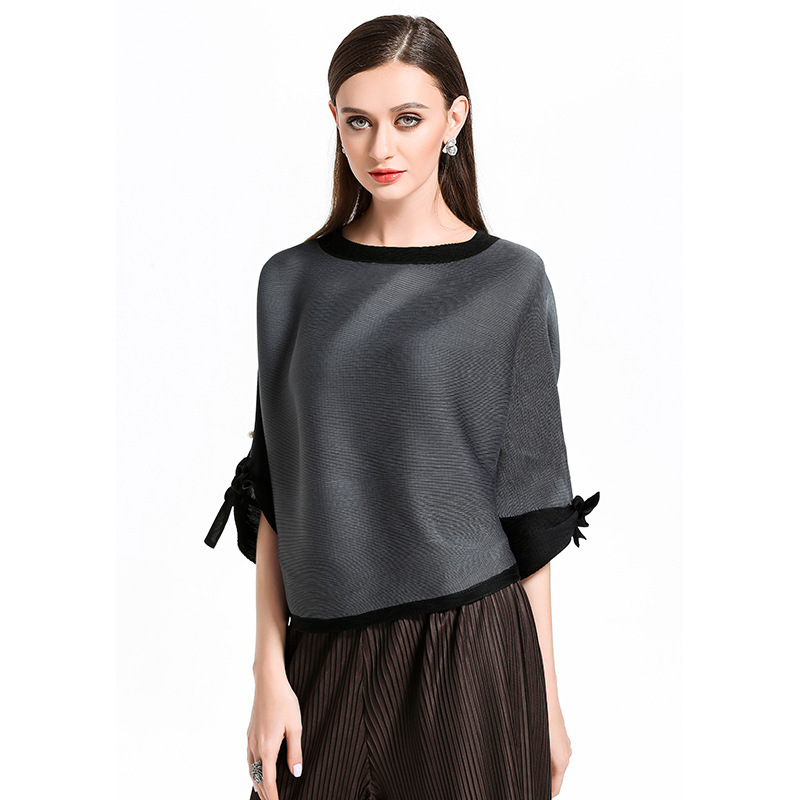 European And American Pressure Pleat Fashion Plus Size Original Female Shirts