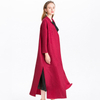 Women Pelated Fashion New Lady Elegant High End Good Quality Long Jacket Coat