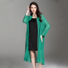 2018 New Arrival Women Crinkled Solid Color Long Sleeves V-neck Jackets