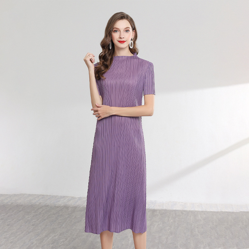 Pleated Dresses Women Summer Casual Loose Fashion Popular Comfortable Dresses