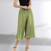 Women Loose Pleated Wide-legged Pants Summer Straight Casual Trousers