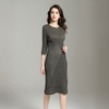Women Pleated Fashion New Tidal Loose Lady Elegant Solid Color Dresses