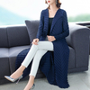 Loose-size Pleated Windbreaker New Women Autumn 2019 Long-sleeved Jacket Pleated Cardigan