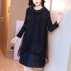Pleated High-end Foreign Style Dress Spring Dress New Women's Loose Plus Size Pleated Dress