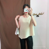 Summer Women Pleated Tops Casual Tidal Loose Big Size Shirts