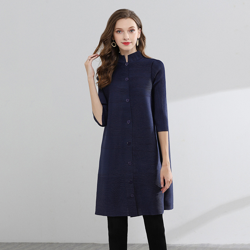 New Summer Women Pleated Jacket Air-conditioning Room Coat Loose Outfit