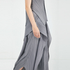 Spring Women Fashion New Tidal Pleated Tops Trousers Two Pieces Clothing Sets Popular Suits