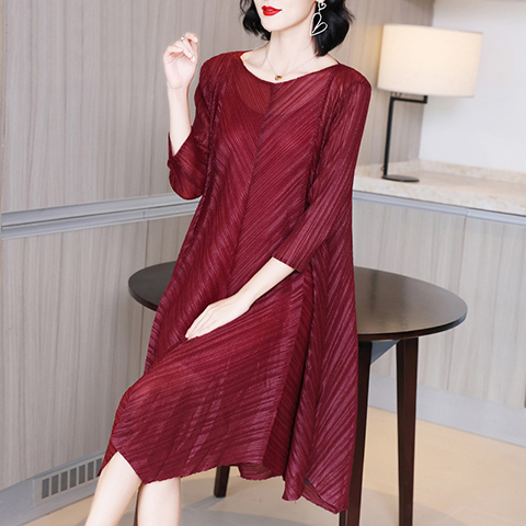 High End Dress Spring Autumn 2021 New Style Women Fahison Long Sleeve Dress
