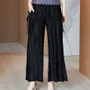 2021 Women's Casual Wide Leg Pants Pleated Pants